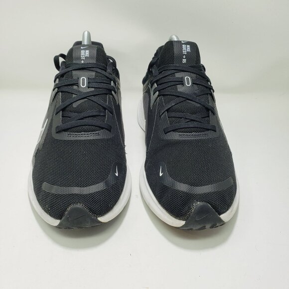 Nike Quest 5 Road Running Shoes Black White Smoke Grey Mens 9 - Picture 6 of 11